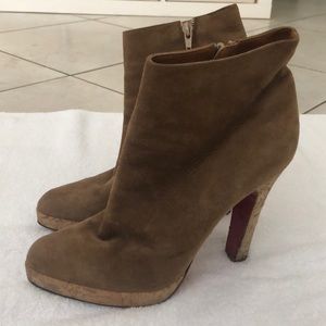 Christian Louboutin Suede Booties